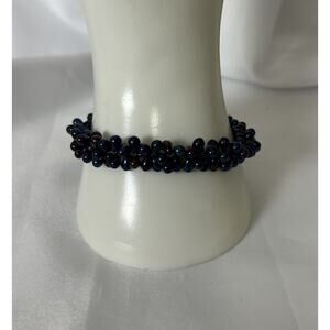 Cute Purple Iridescent Seed Bead Bracelet